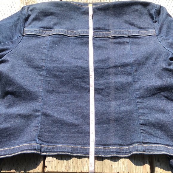 Love & Legend Size 16 Military Denim Jacket - Picture 10 of 11